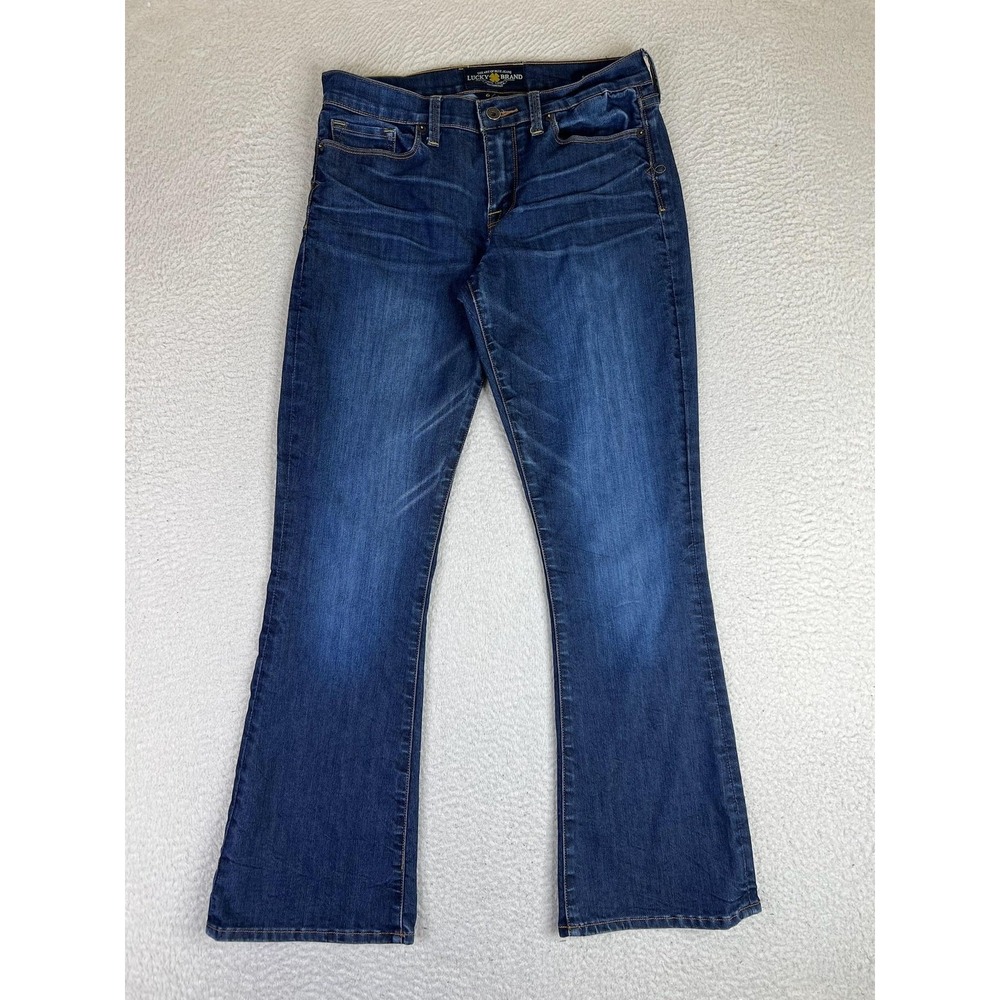 Lucky Brand Sofia Boot Jeans Womens 6/28 Blue Medium Wash Mid Rise Stretch Denim